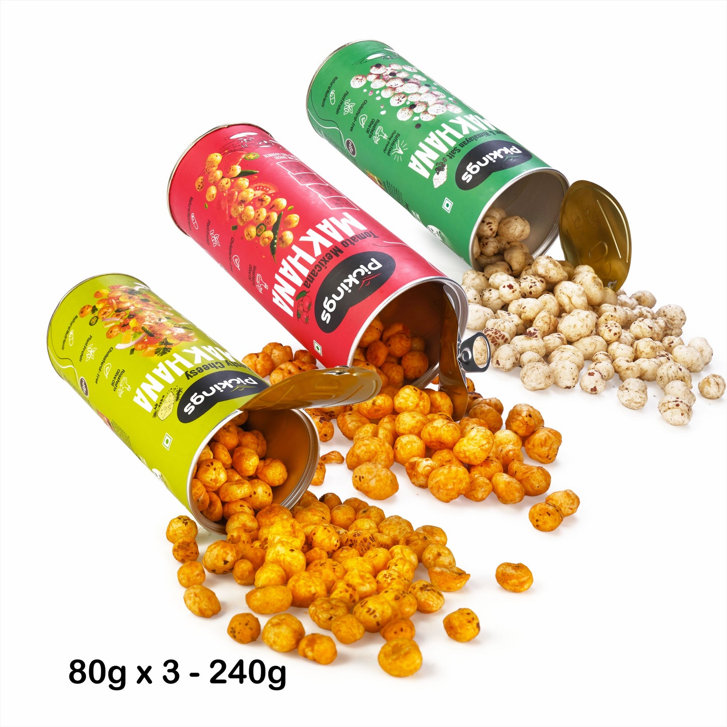 Zesty cheesy, Tomato Mexicana,  Himalayan Salt & Pepper ( PACK of 3)