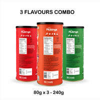 Pineapple & Cheese,  Himalayan Salt & Pepper, Tomato Mexicana (PACK of 3)