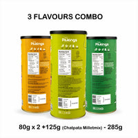 Himalayan Salt & Pepper, Zesty cheesy , Chatpata Makhana Millet Mix (PACK of 3)