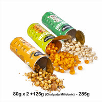Himalayan Salt & Pepper, Zesty cheesy , Chatpata Makhana Millet Mix (PACK of 3)