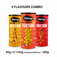 Tomato Mexicana, Pineapple & Cheese, Chatpata Makhana Millet Mix (PACK of 3)