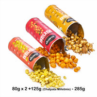 Tomato Mexicana, Pineapple & Cheese, Chatpata Makhana Millet Mix (PACK of 3)