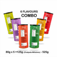 Pineapple & Cheese, Zesty cheesy, Magic Masala, Chatpata Makhana Millet Mix,  Himalayan Salt & Pepper, Tomato Mexicana (PACK of 6)